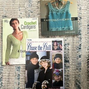 3 Crochet/Knitting Pattern Books Packed Full of Designs!